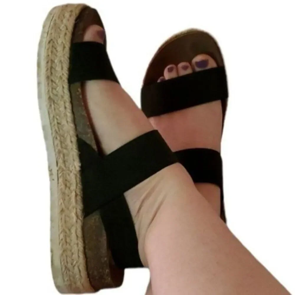 Steve Madden Espadrille Platform Sandals Shoes CYBELL Women's WOMAN'S Size 7 ½